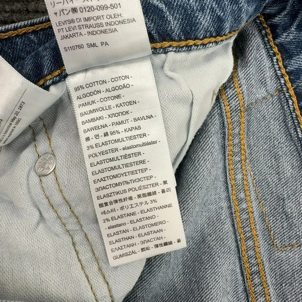 Levis 501 Jeans Mens 32x30 Blue Cotton Denim Straight Leg Casual Classic Style
